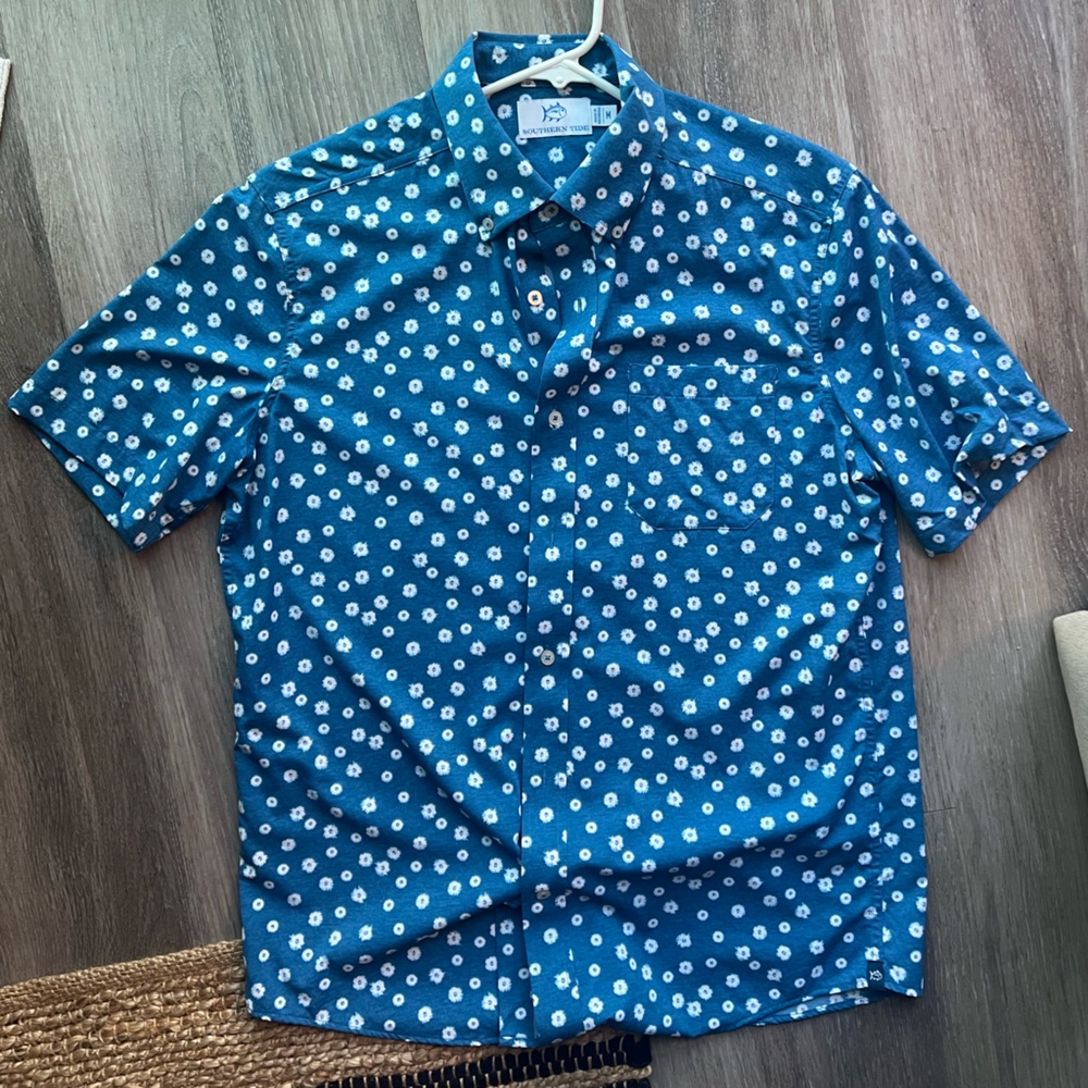 Southern Tide Short Sleeve Button Down